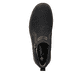 
Graphitschwarze Rieker Herren Kurzstiefel 37770-00 mit einer robusten Profilsohle. Schuh von oben