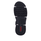 Schwarz-graue Rieker Damen Kurzstiefel 45983-00 mit einem Reißverschluss. Schuh Laufsohle.