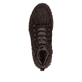 Dunkelbraune Rieker Herren Schnürstiefel 08102-25 aus Rauleder. Schuh von oben.