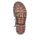 Himmelblaue Rieker Damen Schnürstiefel 78240-14 mit einer robusten Profilsohle. Schuh Innenseite