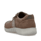 Braune Rieker Herren Schnürschuhe 03500-24 mit Reißverschluss sowie Extraweite H. Schuh von hinten.