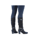 Ozeanblaue Rieker Damen Hochschaftstiefel 94791-14 mit einer robusten Profilsohle. Schuh Innenseite