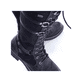 
Nachtschwarze Rieker Damen Kurzstiefel 94689-00 mit einer Profilsohle mit Blockabsatz. Schuh seitlich schräg