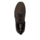 Dunkelbraune Rieker Herren Sneaker Low 36005-25 aus Rauleder. Schuh von oben.