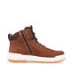 Braune Rieker Herren Sneaker High U0070-22 mit wasserabweisender TEX-Membran. Schuh Innenseite.