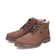 Braune Rieker Herren Schnürstiefel 39831-22 aus Rauleder. Schuhpaar seitlich schräg.