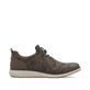 Braune Rieker Herren Slipper 11351-25 mit Gummizug sowie der Komfortweite G 1/2. Schuh Innenseite.