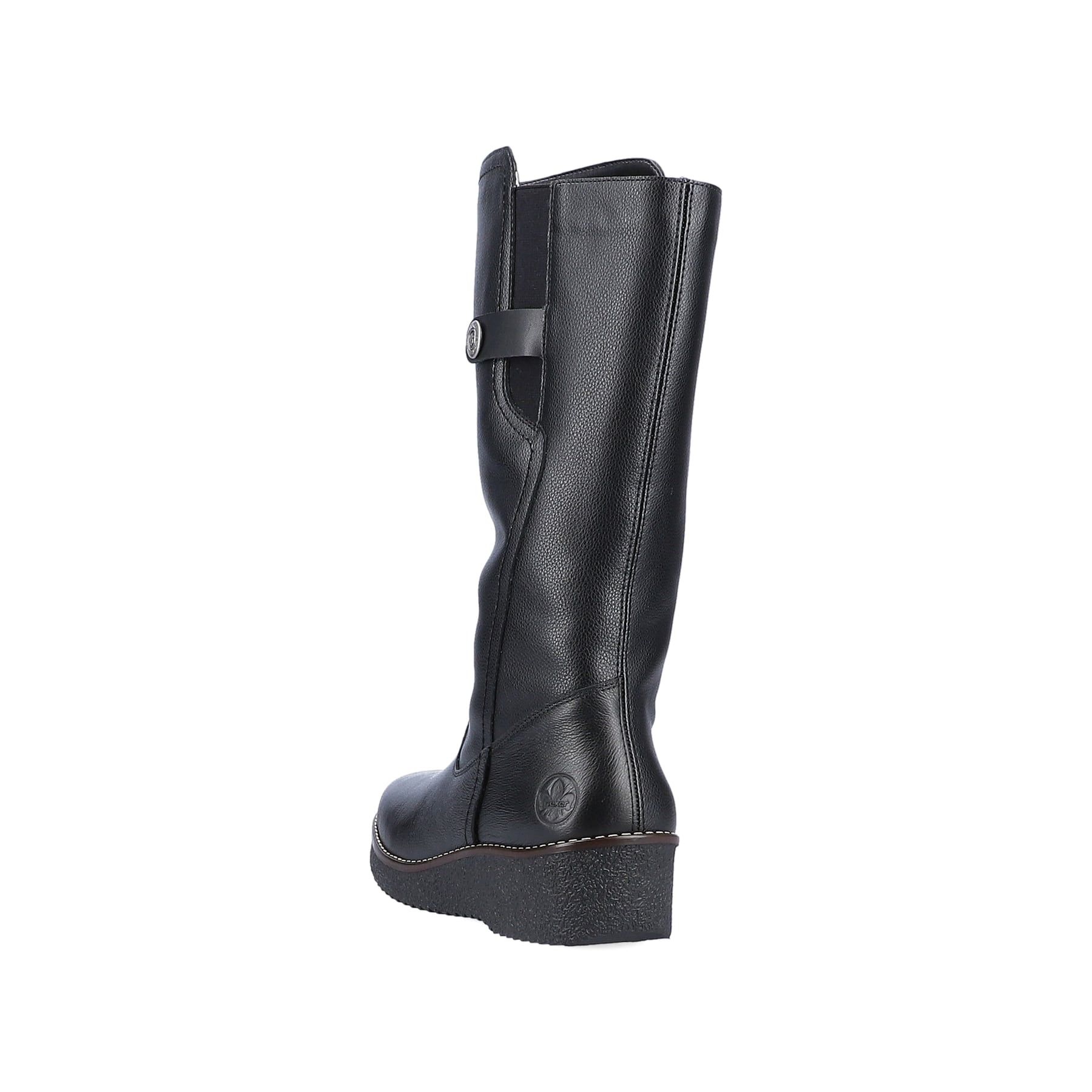 Cremebeige Rieker Damen Chelsea Boots Y4592-60 mit einer schockabsorbierenden Sohle. Schuh Innenseite