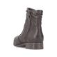 Dunkelbraune Rieker Damen Stiefeletten 77041-26 mit Zierelement. Schuh von hinten.