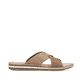 Braune Rieker Herren Pantoletten 21088-25 mit der Komfortweite G. Schuh Innenseite.