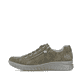 Zartrosane vegane Rieker Damen Loafer 58955-31 mit einem Elastikeinsatz. Schuh Außenseite gespiegelt.