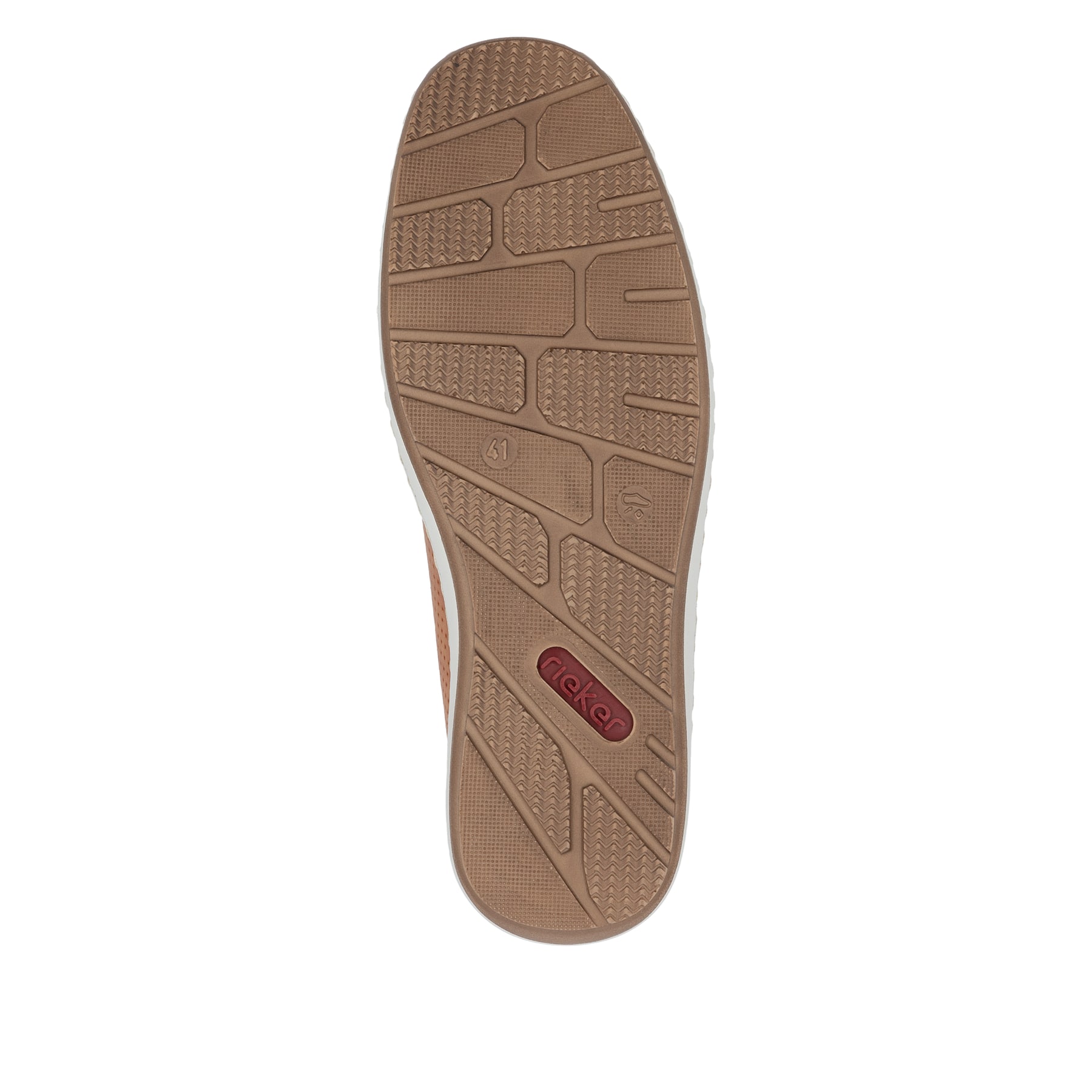 Braune Rieker Herren Slipper 08858-24 mit Gummizug sowie der Komfortweite G 1/2. Schuh Laufsohle.