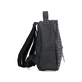 Rieker Rucksack H1666-45 in Grau mit Dreiecks-Musterung, mattem Finish, Reißverschluss und Handyfach. Rechtsseitig.