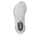 Weisse Rieker Sport Damen Sneaker Low W4301-80. Schuh von oben.
