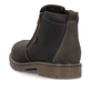 
Schwarzbraune Rieker Herren Kurzstiefel 39871-25 mit Reißverschluss sowie Fiber-Grip. Schuh von hinten