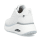 Weiße vegane Rieker Damen Sneaker Low W2700-80 mit einer Schnürung. Schuh von hinten.