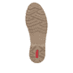 Mocassins Rieker beiges pour femmes 45561-60 avec éléments décoratifs. Semelle extérieure de la chaussure.