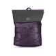 Rieker Rucksack H1391-30 in Lila mit stylischem Muster, mattem Finish und Reißverschluss. Vorderseite.