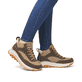 Beige Rieker Damen Schnürstiefel W0066-64 mit wasserabweisender TEX-Membran. Schuh Außenseite gespiegelt.