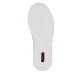 Weiße Rieker Damen Sneaker Low N8100-80 mit modernen Ziernähten. Schuh Laufsohle.