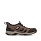 Braune Rieker Herren Slipper 08078-24 mit easy Hineinschlüpf-Möglichkeit. Schuh Innenseite.