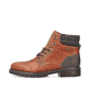 
Karamellbraune Rieker Herren Schnürstiefel 32040-25 mit einer robusten Profilsohle. Schuh Außenseite