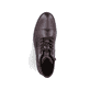Dunkelbraune Rieker Herren Schnürstiefel F4546-25 aus Glattleder. Schuh von oben.