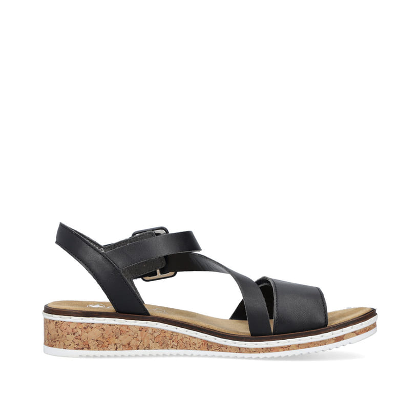 Rieker Sandaal V3773-00 Zwart voor slechts €59 | Van Driel Schoenen