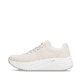 Beige Rieker Damen Sneaker Low W4101-60 mit Schnürung sowie ultraleichter Sohle. Schuh Außenseite.