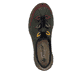 Dunkelgrüne Rieker Damen Slipper N3271-54 mit farbenfrohen Details. Schuh von oben.
