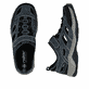 Blaue Rieker Herren Trekkingsandalen 08063-14 mit raffinierten Cut-Outs. Schuh von oben, liegend.