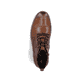 Braune Rieker Herren Schnürstiefel F4512-24 aus Glattleder. Schuh von oben.