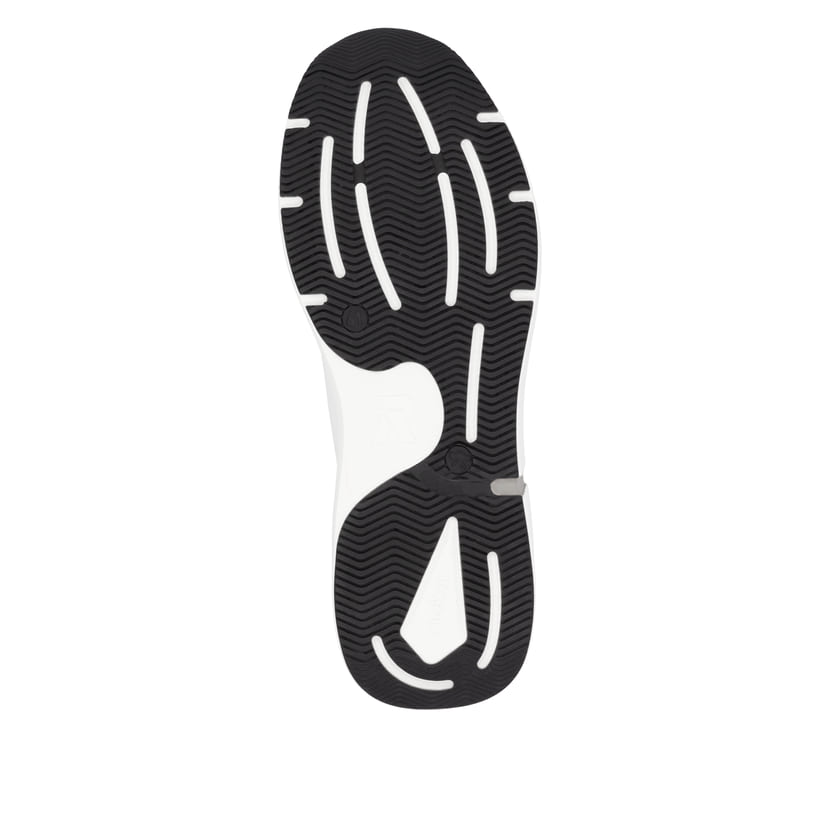 Weiße Rieker Herren Sneaker Low U1400-81 mit Schnürung sowie flexibler Sohle. Schuh Laufsohle.