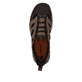 Braune Rieker Herren Slipper 08078-24 mit easy Hineinschlüpf-Möglichkeit. Schuh von oben.