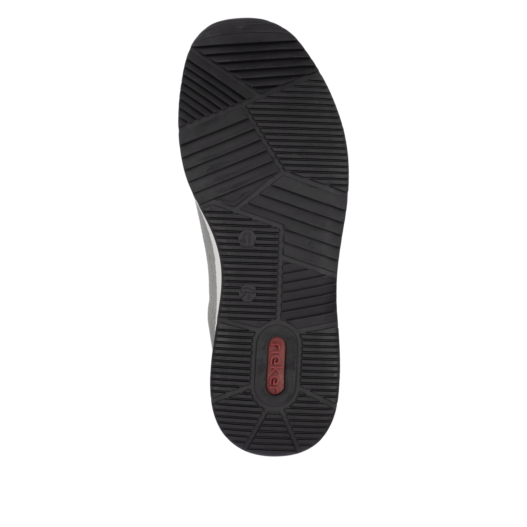 Graue Rieker Herren Slipper B3454-42 mit einem Gummizug sowie der Extraweite H. Schuh Laufsohle.