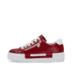 Rote Rieker Damen Sneaker Low N49C2-33 mit einer Schnürung. Schuh Außenseite.