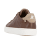 Braune Rieker Herren Sneaker Low U0704-24 mit TR-Sohle mit weichem EVA-Inlet. Schuh von hinten.
