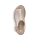 Rosane Rieker Riemchensandaletten V0590-31 mit einer Schnalle. Schuh von oben.