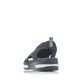 Schwarze Rieker Damen Riemchensandalen V59B5-00 mit einem Gummizug. Schuh von hinten.