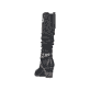 Ozeanblaue Rieker Damen Hochschaftstiefel 94791-14 mit einer robusten Profilsohle. Schuh Innenseite