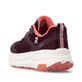 Rote Rieker Sport Damen Sneaker Low W4502-30. Schuh von hinten.