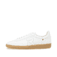 Weiße Rieker Herren Sneaker Low U2200-80 mit Schnürung sowie abriebfester Sohle. Schuh Außenseite.