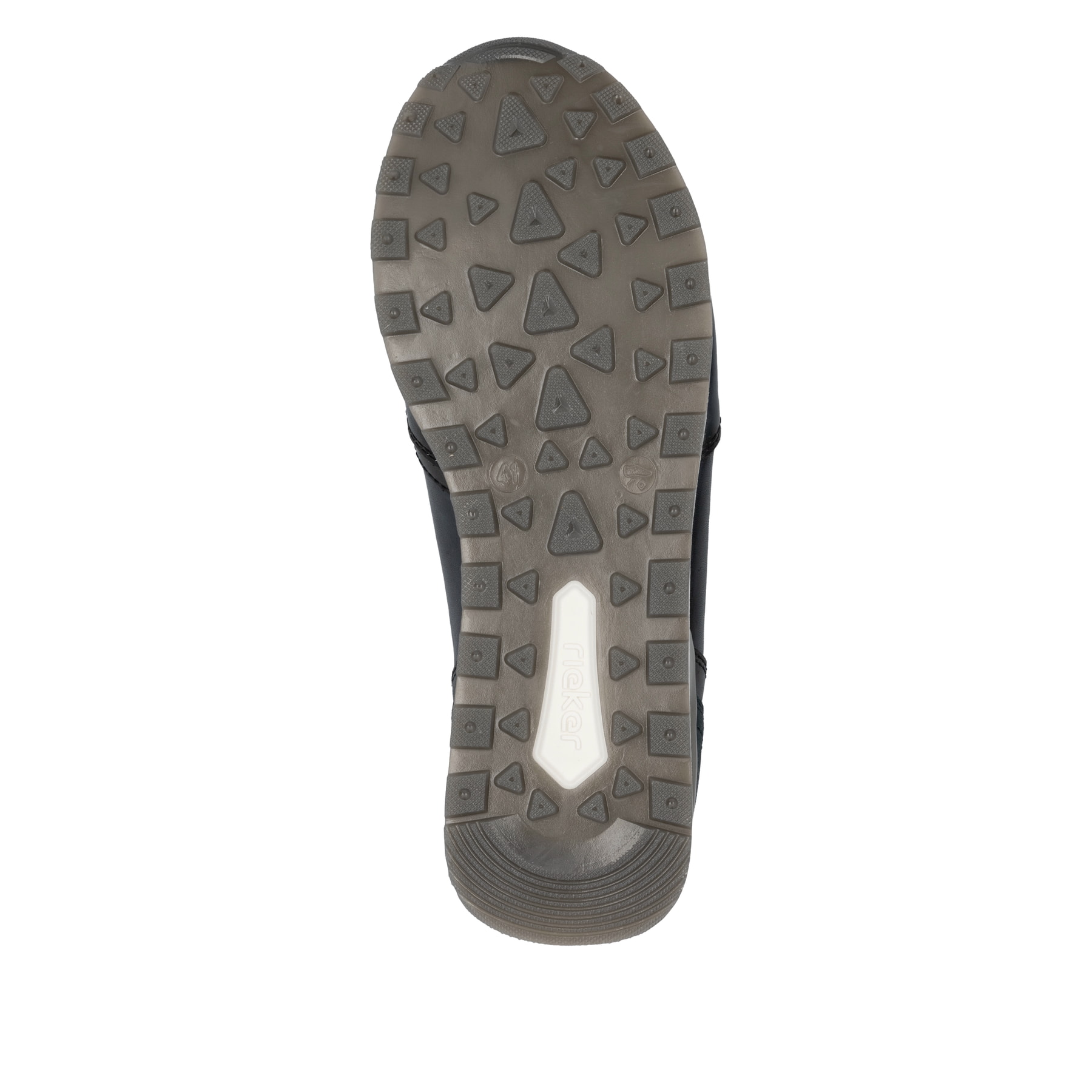 Blaue Rieker Herren Sneaker Low U0311-14 mit Schnürung sowie Komfortweite G 1/2. Schuh Laufsohle.