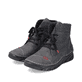 
Graue Rieker Damen Schnürstiefel 55031-45 mit einer schockabsorbierenden Sohle. Schuhpaar schräg.