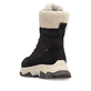 Dunkelbraun-beige Rieker Damen Schnürstiefel Z3901-25 mit dem Glacier Grip. Schuh von hinten.