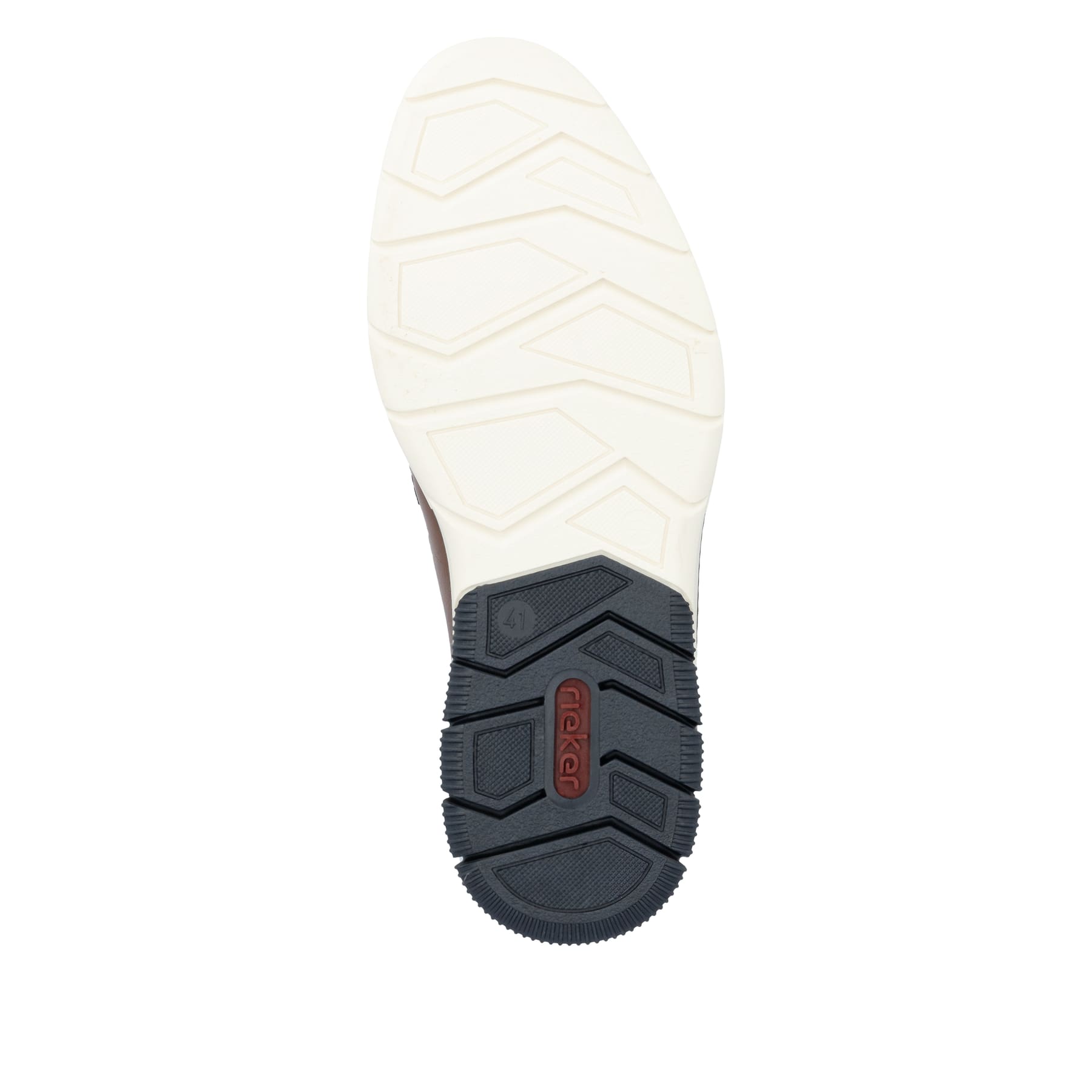 Kastanienbraune Rieker Herren Schnürschuhe 14402-24 mit der Komfortweite G 1/2. Schuh Laufsohle.