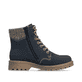 Dunkelblaue Rieker Damen Biker Boots 73220-14 mit wasserabweisender TEX-Membran. Schuh Innenseite.