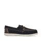 Blaue Rieker Herren Schnürschuhe B2345-14 aus Glattleder mit der Komfortweite G. Schuh Innenseite.