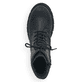 
Graphitschwarze Rieker Damen Biker Boots Z9120-00 mit einer robusten Profilsohle. Schuh von oben