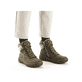 
Sonnenblumengelbe Rieker Damen Schnürstiefel Z6633-68 mit Schnürung und Reißverschluss. Schuh seitlich schräg